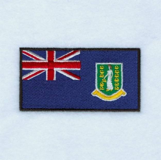 Picture of British Virgin Islands Flag Machine Embroidery Design