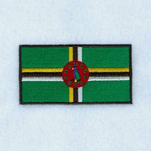 Picture of Dominica Flag Machine Embroidery Design