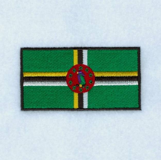 Picture of Dominica Flag Machine Embroidery Design
