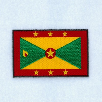 Grenada Flag Machine Embroidery Design