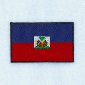 Picture of Haiti Flag Machine Embroidery Design