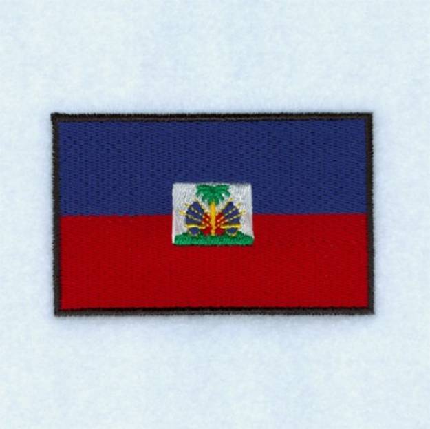 Picture of Haiti Flag Machine Embroidery Design