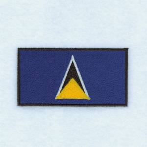 Picture of St. Lucia Flag Machine Embroidery Design