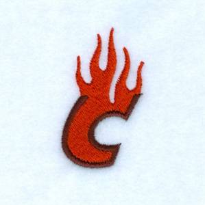 Picture of Flame C Machine Embroidery Design