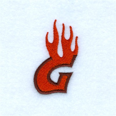 Flame G Machine Embroidery Design