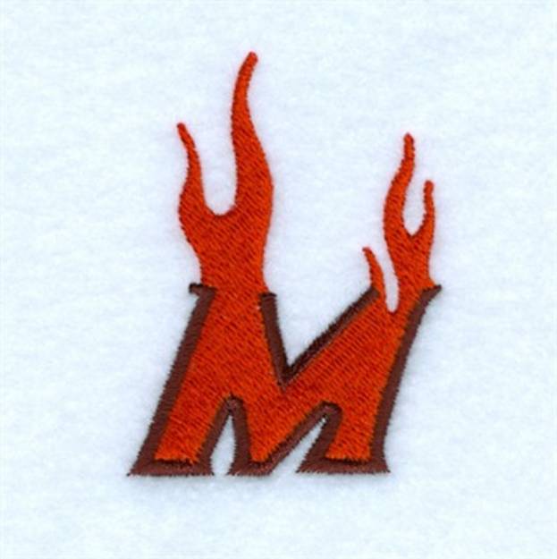Picture of Flame M Machine Embroidery Design