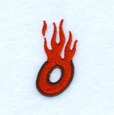 Flame O Machine Embroidery Design