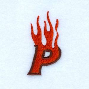 Picture of Flame P Machine Embroidery Design
