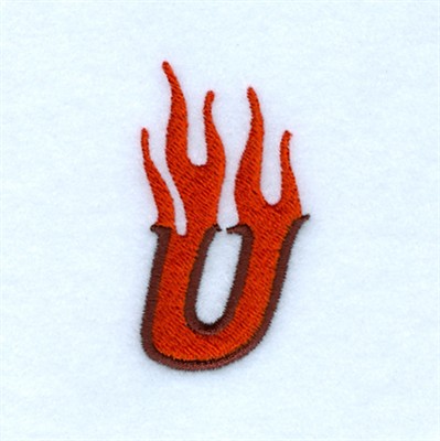 Flame U Machine Embroidery Design