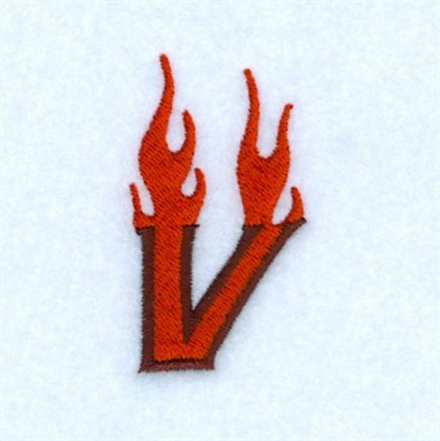 Picture of Flame V Machine Embroidery Design