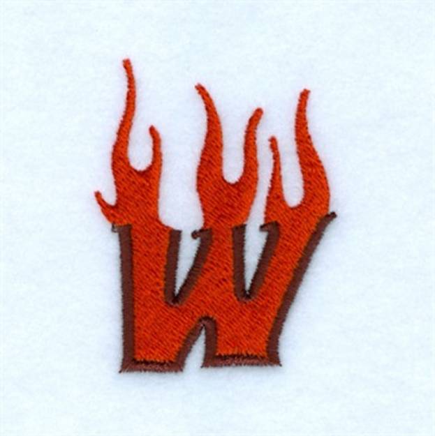 Picture of Flame W Machine Embroidery Design