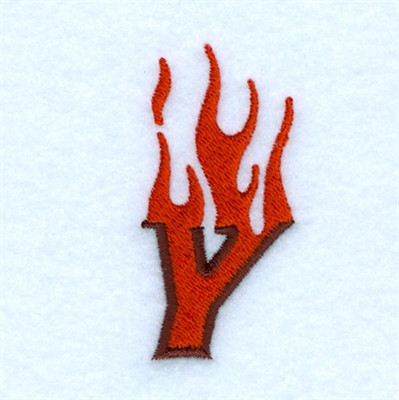 Flame Y Machine Embroidery Design