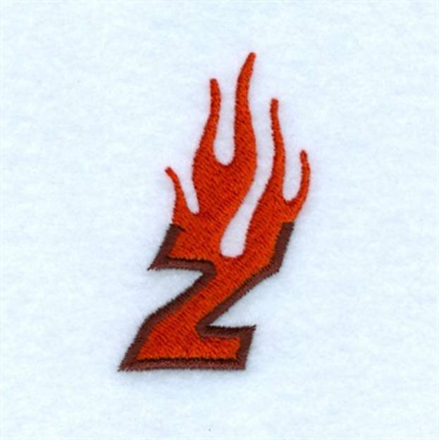 Picture of Flame Z Machine Embroidery Design