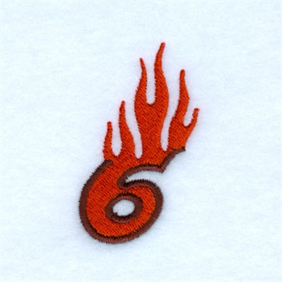 Flame 6 Machine Embroidery Design