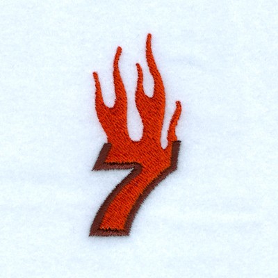 Flame 7 Machine Embroidery Design