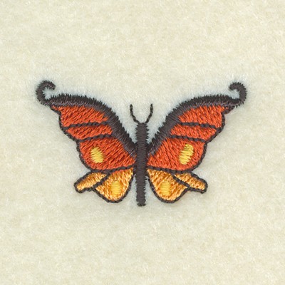 Butterfly Clock Icon Machine Embroidery Design