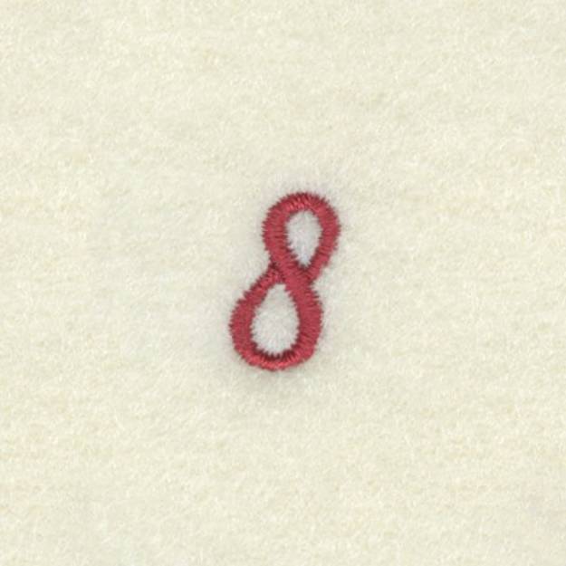 Picture of Number 8 Clock Machine Embroidery Design