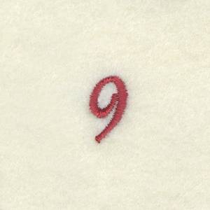Picture of Number 9 Butterfly Clock Machine Embroidery Design