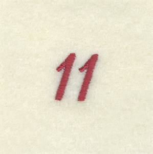 Picture of Number 11 Butterfly Clock Machine Embroidery Design