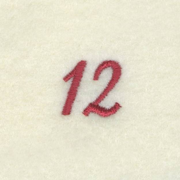 Picture of Number 12 Clock Machine Embroidery Design