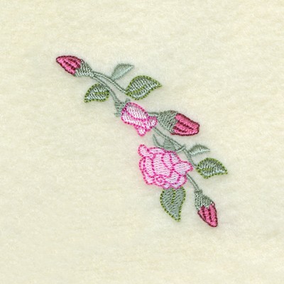Flower Clock Rose Border Machine Embroidery Design