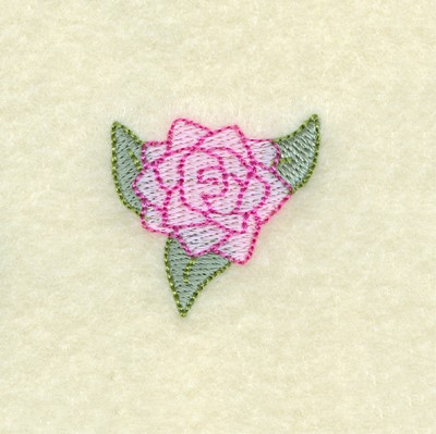 Flower Clock Rose Machine Embroidery Design