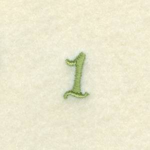 Picture of Number 1 Flower Clock Machine Embroidery Design