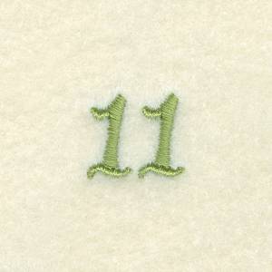Picture of Number 11 Flower Clock Machine Embroidery Design