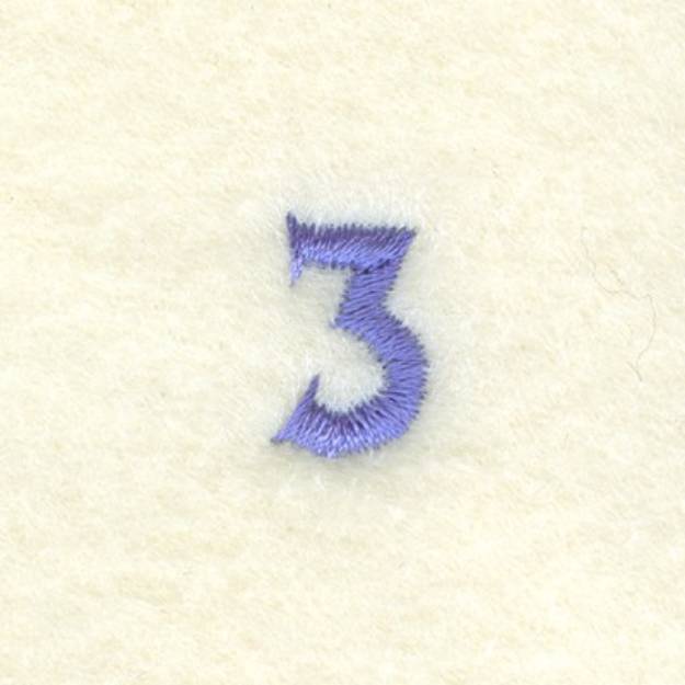 Picture of Clock Number 3 Machine Embroidery Design