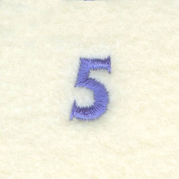 Picture of Clock Number 5 Machine Embroidery Design