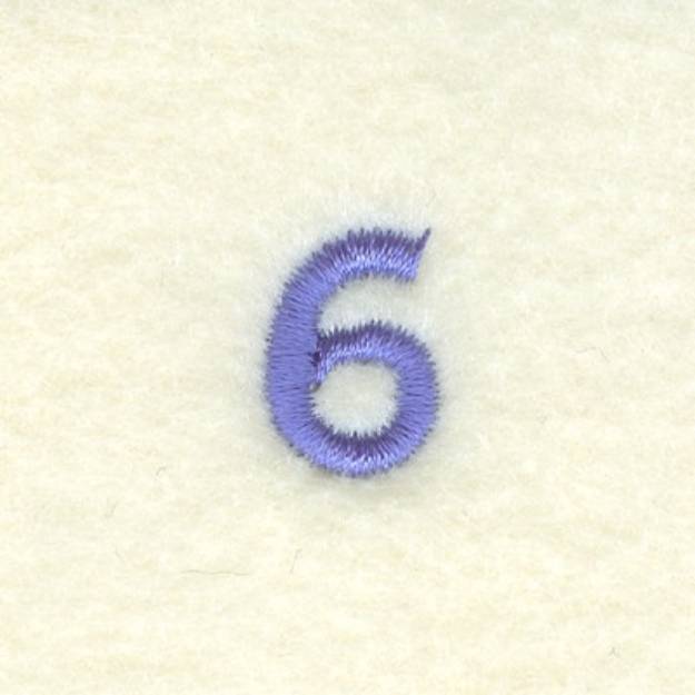 Picture of Clock Number 6 Machine Embroidery Design