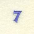 Picture of Clock Number 7 Machine Embroidery Design