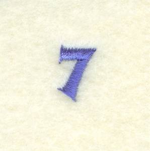 Picture of Clock Number 7 Machine Embroidery Design