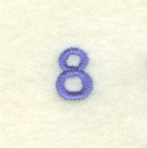 Picture of Clock Number 8 Machine Embroidery Design