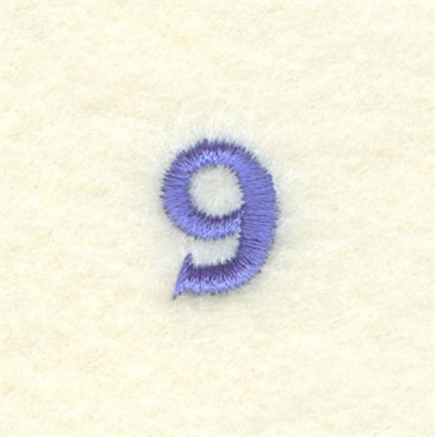 Picture of Clock Number 9 Machine Embroidery Design