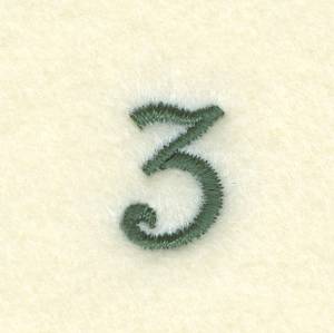 Picture of Sewing Clock Number 3 Machine Embroidery Design