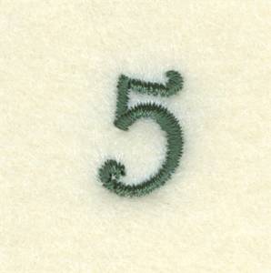 Picture of Sewing Clock Number 5 Machine Embroidery Design