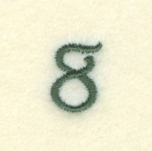 Picture of Sewing Clock Number 8 Machine Embroidery Design