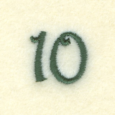 Sewing Clock Number 10 Machine Embroidery Design