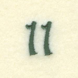 Picture of Sewing Clock Number 11 Machine Embroidery Design