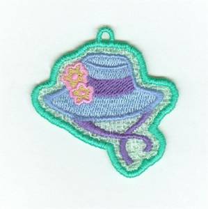 Picture of Bonnet  Lace Charm Machine Embroidery Design