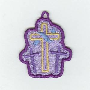 Picture of Cross Lace Charm Machine Embroidery Design