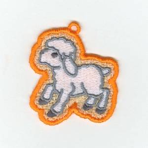 Picture of Lamb Lace Charm Machine Embroidery Design