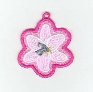 Picture of Easter Lily Lace Charm Machine Embroidery Design