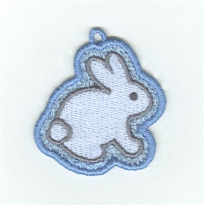 Bunny  Lace Charm Machine Embroidery Design