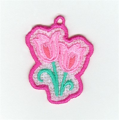 Tulip Lace Charm Machine Embroidery Design