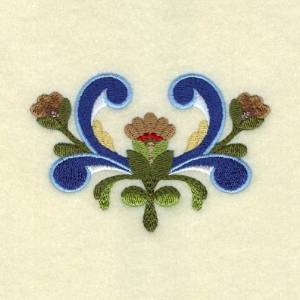 Picture of Ingles Rosemaling Machine Embroidery Design