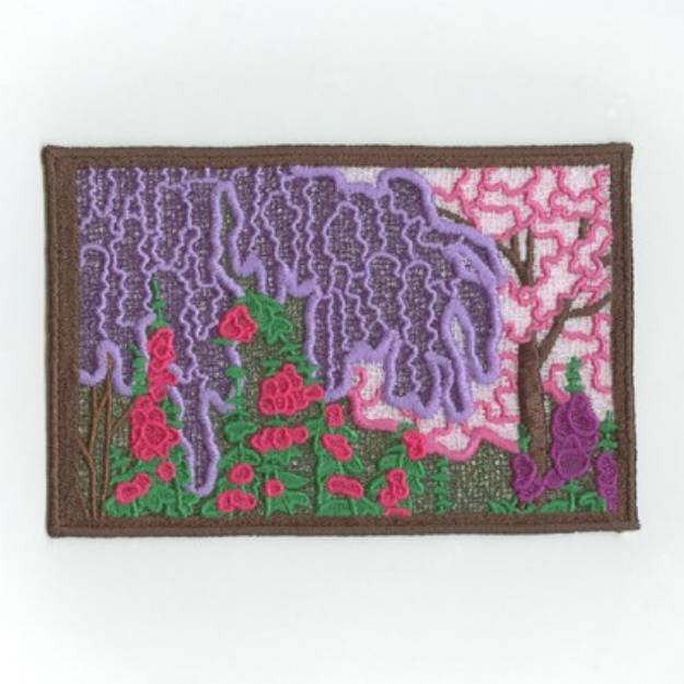 Picture of Garden Country Panel Machine Embroidery Design