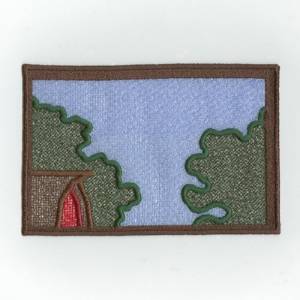 Picture of Tretops Country Panel Machine Embroidery Design
