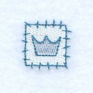 Picture of Crown Square Machine Embroidery Design